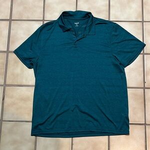 Old Navy Active Teal Striped Golf Polo - Size XL